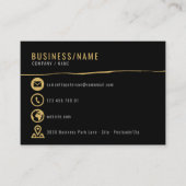 Carte de visite d'icônes d'or (Devant)