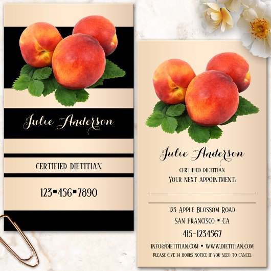 Carte de visite diététiste nutritionniste