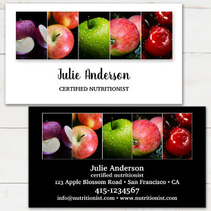 Carte De Visite Diététiste Nutritionniste Alimentation Saine