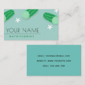 Carte De Visite Diététiste Nutritionniste Industrie alimentaire Cu (Devant / Derrière)