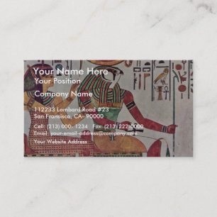 Carte De Visite Dieu Amentit Re-Harakleti et la déesse du Th