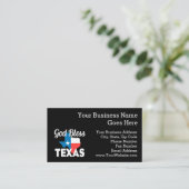 Carte De Visite Dieu bénissent le Texas (Debout devant)