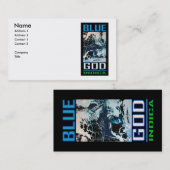 CARTE DE VISITE DIEU BLEU INDICA (Devant / Derrière)
