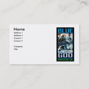 CARTE DE VISITE DIEU BLEU INDICA