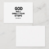CARTE DE VISITE DIEU DIRIGERA VOS ÉTAPES (Devant / Derrière)