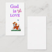 Carte De Visite Dieu est Amour (Devant / Derrière)