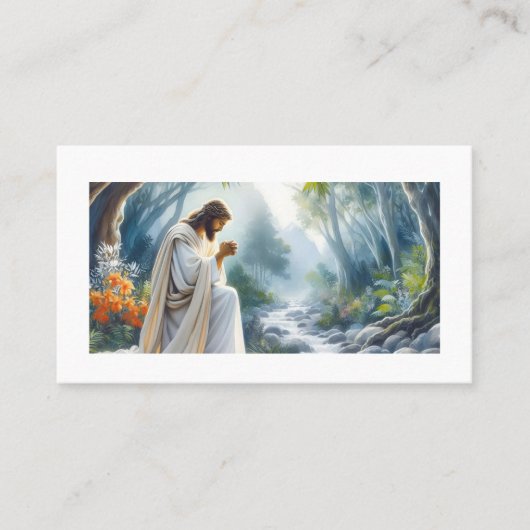 Carte De Visite Dieu est la clé pour entrer dans le ciel. (Devant)