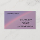 Carte De Visite Dieu Garde Ses Promesses Religieuses (Devant)