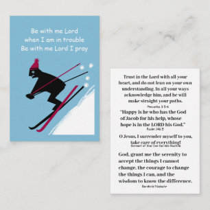 Carte De Visite Dieu notre aide en temps de troubles