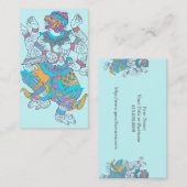 Carte De Visite Dieu singe Hanuman (Devant / Derrière)