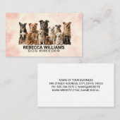 Carte De Visite Différentes races de chiens dans un groupe (Devant / Derrière)