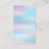 Carte De Visite Différents styles de cheveux | Dégradé holographiq (Dos)