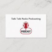 Carte De Visite Diffusion en continu du programme de radio Studio (Devant)