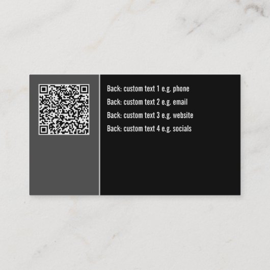 Carte De Visite Digital Forensics ou test de stylet - Ethique Hack (Dos)