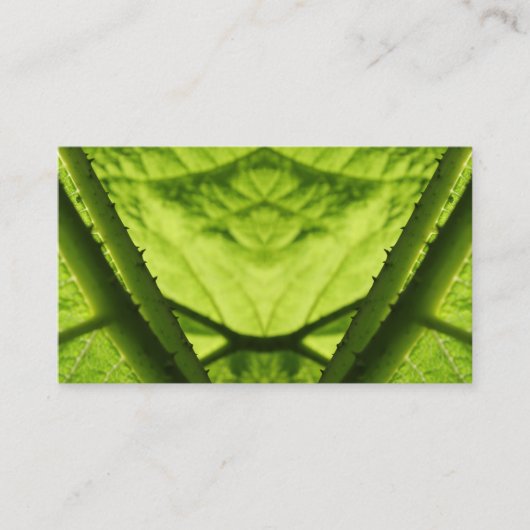 Carte De Visite Digitals feuillues vertes art. (Devant)