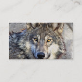 Carte De Visite Dignité du loup gris (Dos)