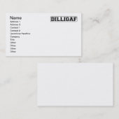 Carte De Visite DILLIGAF - Grossiers drôles "font je regardent (Devant / Derrière)