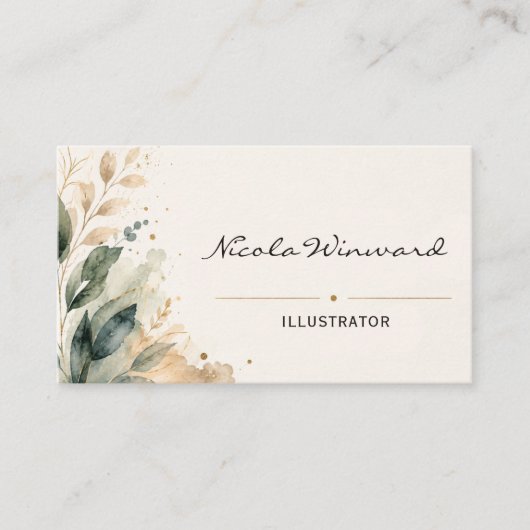 Carte de visite d'illustrateur (Devant)