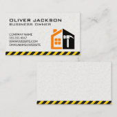 Carte de visite d'illustration de construction de  (Devant / Derrière)