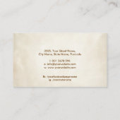 Carte de visite d'illustration en médecine naturop (Dos)