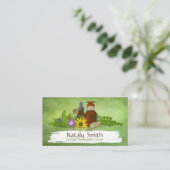 Carte de visite d'illustration en médecine naturop (Debout devant)