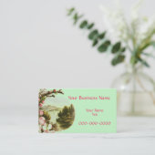 Carte de visite d'illustration vintage (Debout devant)