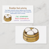 Carte De Visite Dim sum dessin animé (Devant / Derrière)