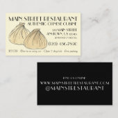 Carte De Visite Dim Sum Shumai Dumplings Restaurant Chinois Nourri (Devant / Derrière)