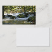 Carte de visite d'image de nature (Devant / Derrière)