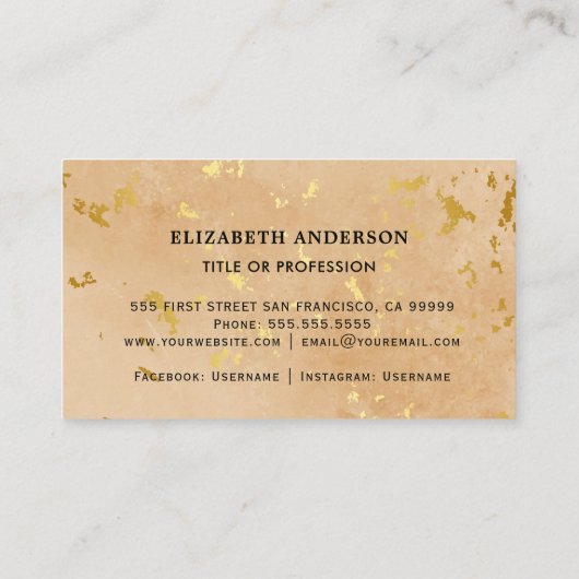 carte de visite d'image de texture optique (Dos)