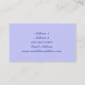 Carte de visite d'Imaginaire Cloud violet (Dos)