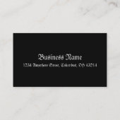 Carte de visite d'imaginaire de dragon vert (Dos)