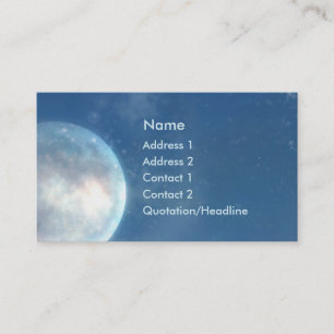 Carte de visite d'imaginaire de lune bleue de KRW
