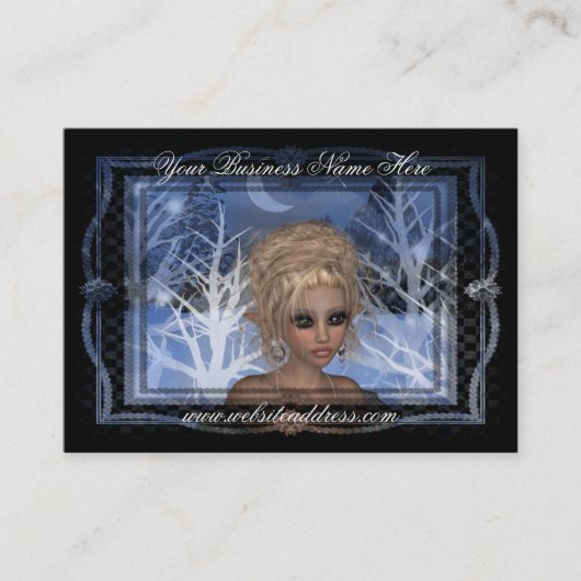 Carte de visite d'imaginaire d'Elf d'hiver de (Devant)