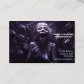 Carte De Visite Dimension fantôme des enquêteurs paranormal (Dos)