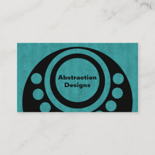 Carte de visite Dimensions Abstraites, Turquoise