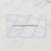 Carte De Visite Diminution du nombre et des clés de symbole (Dos)