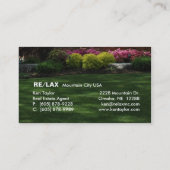 Carte de visite d'immobiliers/d'aménagement (Dos)