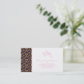 carte de visite d'impression 100 clair rose (Debout devant)
