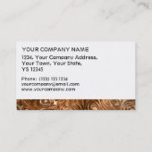 Carte de visite d'impression "cuivre" moulé blanc  (Dos)