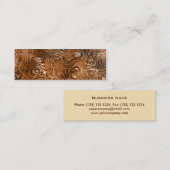 Carte de visite d'impression "cuivre" moulé crème  (Devant / Derrière)