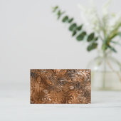 Carte de visite d'impression "cuivre" moulé noir (Debout devant)