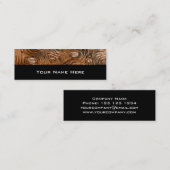 Carte de visite d'impression "cuivre" moulé noir m (Devant / Derrière)