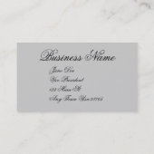 Carte de visite d'impression d'art classique (Dos)