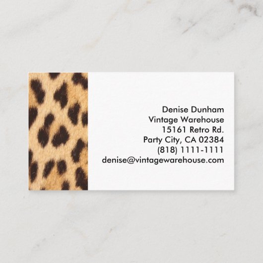 Carte de visite d'impression de cerisier de style  (Dos)