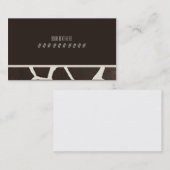 Carte de visite d'impression de girafe (Devant / Derrière)