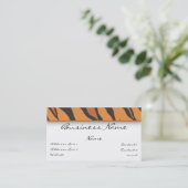 Carte de visite d'impression de tigre (Debout devant)
