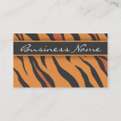 Carte de visite d'impression de tigre (Dos)