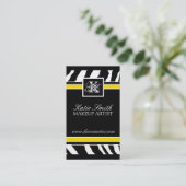 Carte de visite d'impression de zèbre (Debout devant)