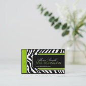 Carte de visite d'impression de zèbre de chaux (Debout devant)